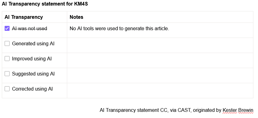 AI transparency statement
